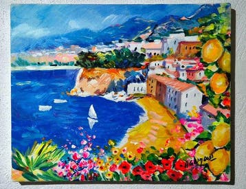 Alfredo Grimaldi (1950) - Profumi e Luce in Costiera