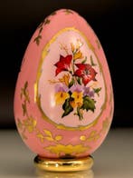 Œuf Fabergé - Trésor des œufs - Porcelaine, Plaqué or
