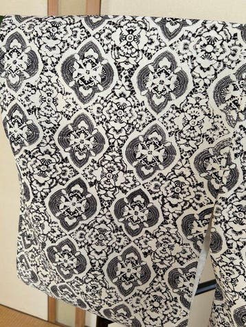 Kimono japonais, blanc, soie, unique en son genre, couleur, Antiquités & Art
