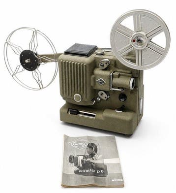 Eumig P8 8mm Film Projector - Complete with Original Box,, Collections