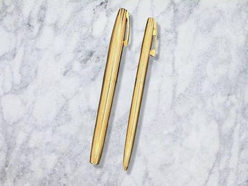 Sheaffer - Sheaffer Imperial Triumph Fluted Gold Plated Set, Nieuw