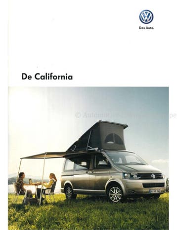2014 VOLKSWAGEN CALIFORNIA BROCHURE NEDERLANDS