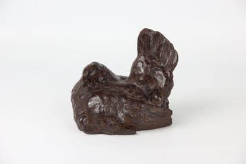 Bronze Sculpture “Itsukushimu” by Hiroshi Mizoguchi, Nitten