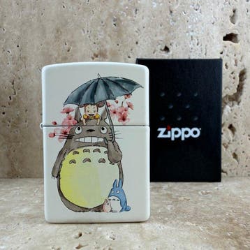 Zippo - Totoro Inspired Anime Design – Sakura & Umbrella, Nieuw