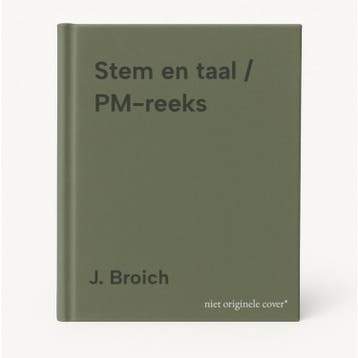 Stem en taal / PM-reeks 9789024413256 J. Broich, Boeken, Studieboeken en Cursussen, Verzenden, Gelezen, J. Broich
