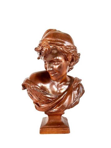 Buste, Rieur Napolitain - 52 cm - Terracotta - 1920, Antiek en Kunst