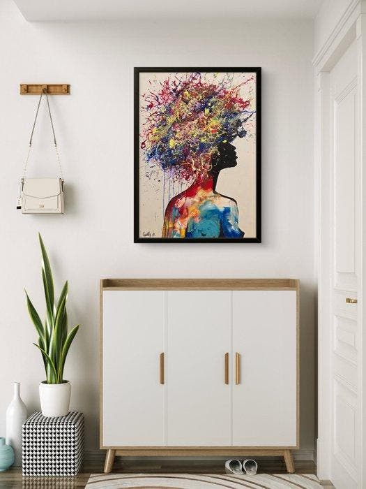 Adam Golly - Looking into future, Antiek en Kunst, Kunst | Schilderijen | Modern
