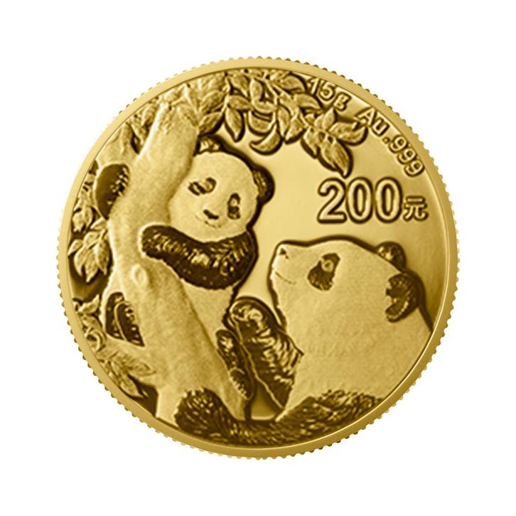 15 gram gouden munt Panda 2021, Timbres & Monnaies, Métaux nobles & Lingots