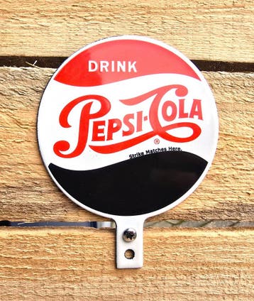 Emaille bord Pepsi-cola, Collections, Verzenden