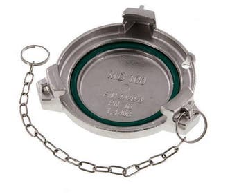 Capuchon DN 100 en acier inoxydable pour camion-citerne (TW), Verzenden