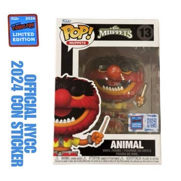 Funko Pop Muppets: Animal 13 Drum Solo  NYCC 2024  CON, Verzenden, Nieuw