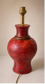 LE DAUPHIN FRANCE - Lampe - Bois, Laiton - Lampe vintage Le