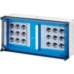 Hensel Mi 6x63A Zekeringkast IP65 Met 250A 5-Poolse Rail -, Doe-het-zelf en Bouw, Verzenden, Nieuw