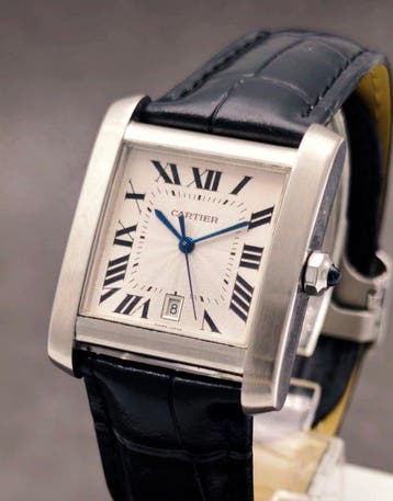Cartier - Tank Française Automatic XXL - W5101755 - Unisexe, Handtassen en Accessoires, Nieuw