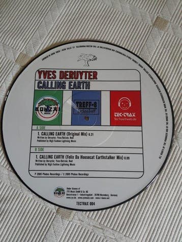 Yves Deruyter - Calling Earth - rare Techno, Hard Trance -, CD & DVD