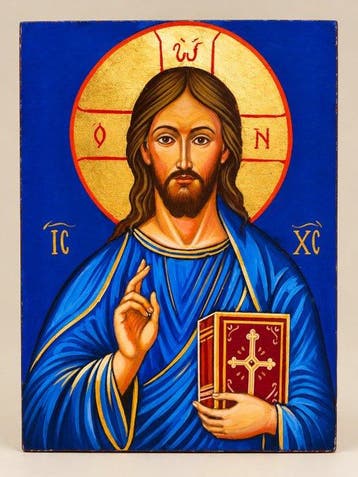 M. Palumbo (XX) - Icona del Cristo Pantocratore, Antiek en Kunst