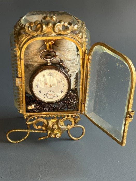 antique pocket watch set consisting - 81512 - 1900-1949, Handtassen en Accessoires, Horloges | Heren