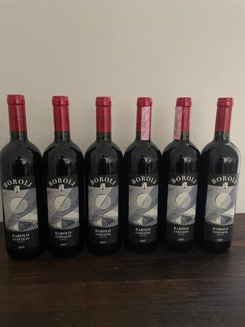 2007 Achille Boroli, Cerequio - Barolo DOCG - 6 Flessen, Nieuw