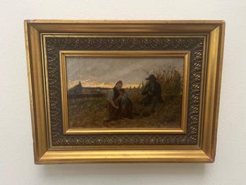 Philip Sadée (1837-1904) - Moment van rust, Antiek en Kunst, Kunst | Schilderijen | Klassiek