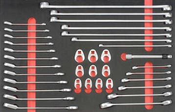 Foam Sleutel combinatieset 36 delig, Verzenden, Nieuw