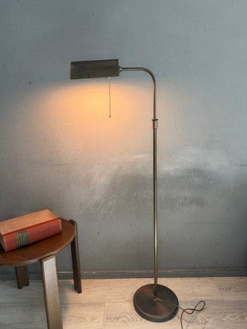 Holtkötter - Staande lamp - Messing - Antieke notarislamp