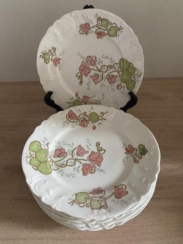 Limoges - Baboin St Uze - Service à dessert (6) - Porcelaine