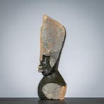 Statue, Burned Warrior - 530 mm - pierre serpentine - 2021, Antiquités & Art