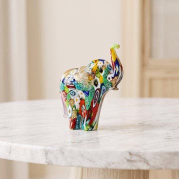 Murano - sculptuur, Scultura di Elefante con murrine