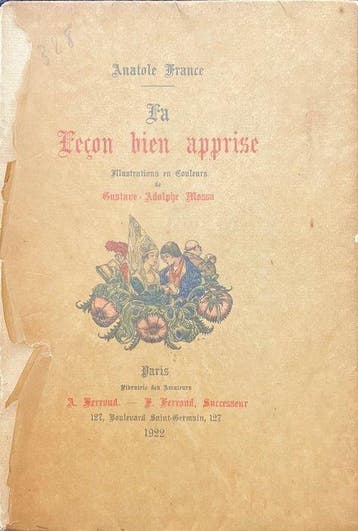 Anatole France; Gustave-Rodolphe Mossa - La leçon bien