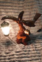 Aldo Tura - Lampe - lampe - Bois, Laiton - Lampe en bois