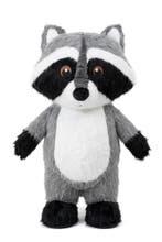 KIMU® Groot Opblaas Kostuum Wasbeer Grijs 2 Meter Opblaasbaa, Ophalen of Verzenden, Nieuw