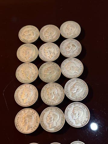 Verenigd Koninkrijk. George V-George VI. 1 Shilling Lot of