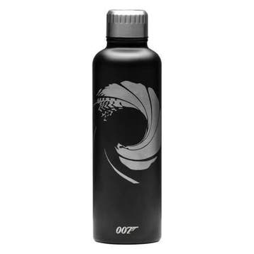 James Bond 007 Gun Barrel Metalen Waterfles, Ophalen of Verzenden, Nieuw