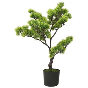 vidaXL Kunstplant met pot pinus bonsai 60 cm groen, Verzenden, Nieuw