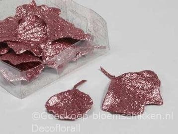 Ginkgo Biloba blad glitter Coral Dust 16 stuks, Nieuw