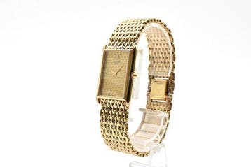 Céline - Paris H.2510.2 Gold-Plated Rectangular Quartz, Nieuw