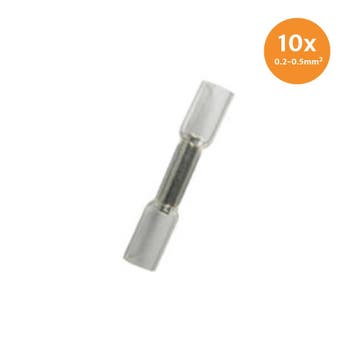 Kabelschoenen Met Krimpkous Waterdicht Wit (0.2-0.5mm) 10 St, Verzenden, Nieuw