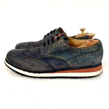 Prada Leather Brogue Sneaker UK 11.5 - Sneakers - Taille :, Nieuw