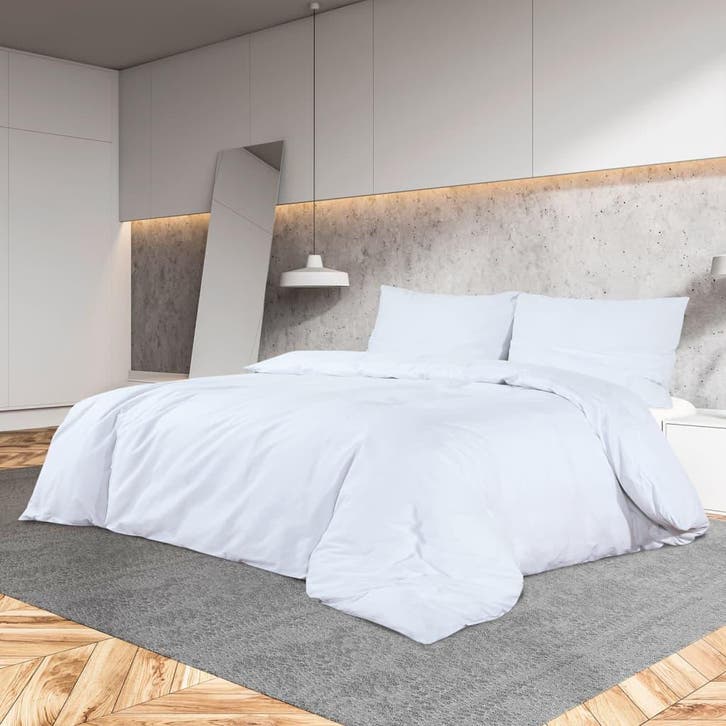vidaXL Dekbedovertrekset 200x200 cm katoen wit, Huis en Inrichting, Slaapkamer | Beddengoed, Nieuw, Verzenden