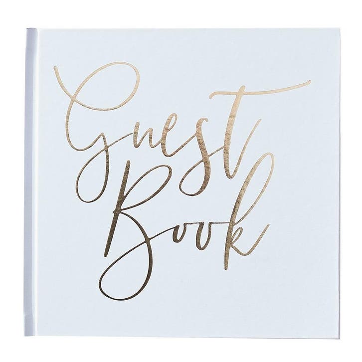 Witte Gastenboek 21cm, Hobby & Loisirs créatifs, Articles de fête, Envoi