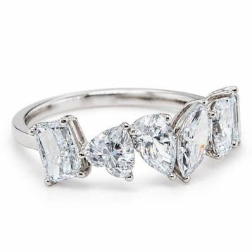 Zonder minimumprijs - Ring - 14 karaat Witgoud - 2.28ct. tw., Nieuw