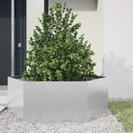 vidaXL Plantenbak zeshoek 138x120x45 cm gegalvaniseerd staal, Verzenden