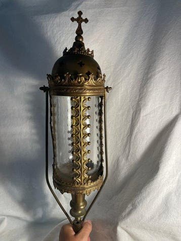 Lanterne - Lanterne de Procession du XIXème - 53 c - Laiton,