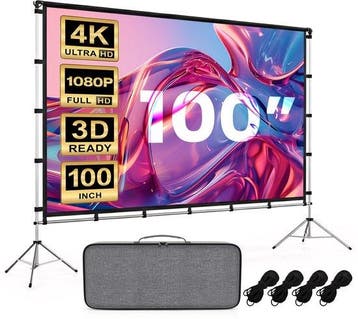 2dekans | Lumina® Projectiescherm 100 inch – Beamer Scherm, Ophalen of Verzenden