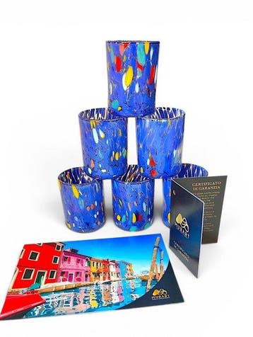 MurArt - Drinkset (6) - Glas - Murrine Millefiori