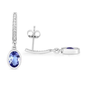 Zonder minimumprijs - Oorbellen 14k witgoud - 1.79ct. tw., Nieuw