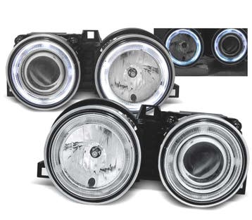 PHARES BMW E30 82-94 ANGEL EYES CCFL CHROMÉ, Verzenden