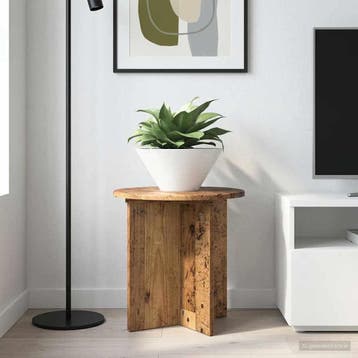 vidaXL Plantenstand 2 st Oud hout 40 x 40 x 40 cm Bewerkt, Verzenden, Nieuw