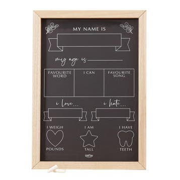 Mijlpaal Bord Baby 30cm, Verzenden, Nieuw