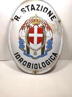 Emaille bord - Naambord van de Koninklijke Hydrobiologische, Antiek en Kunst